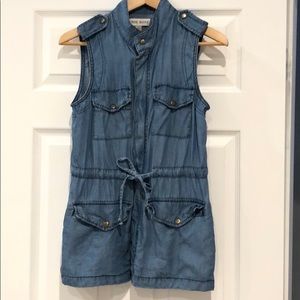 Chambray utility vest